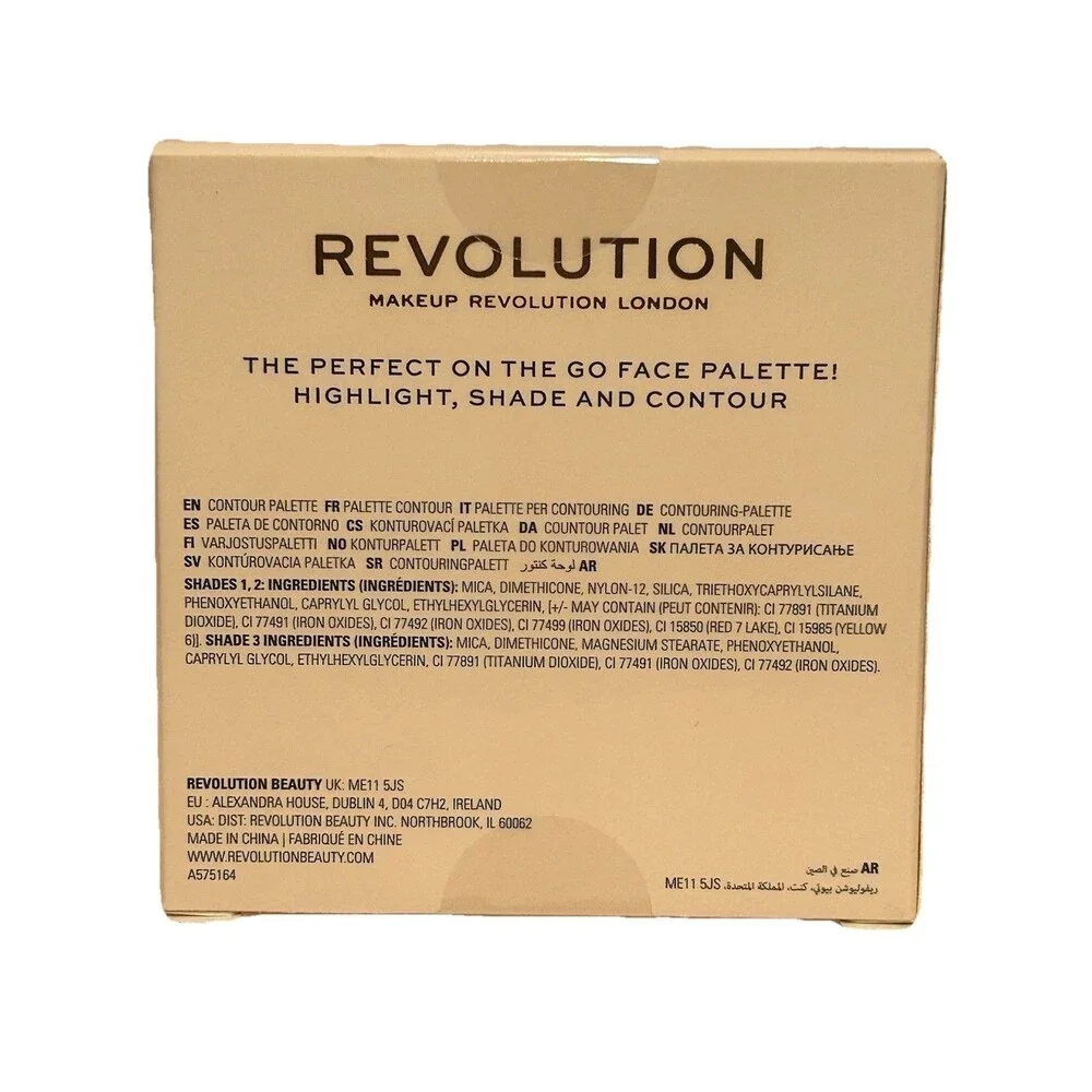 Makeup Revolution London Contour Powder Compact MEDIUM Face Palette New Sealed